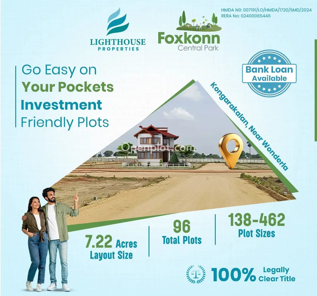 Plot for Sale in Kongarakalan,Ranga Reddy